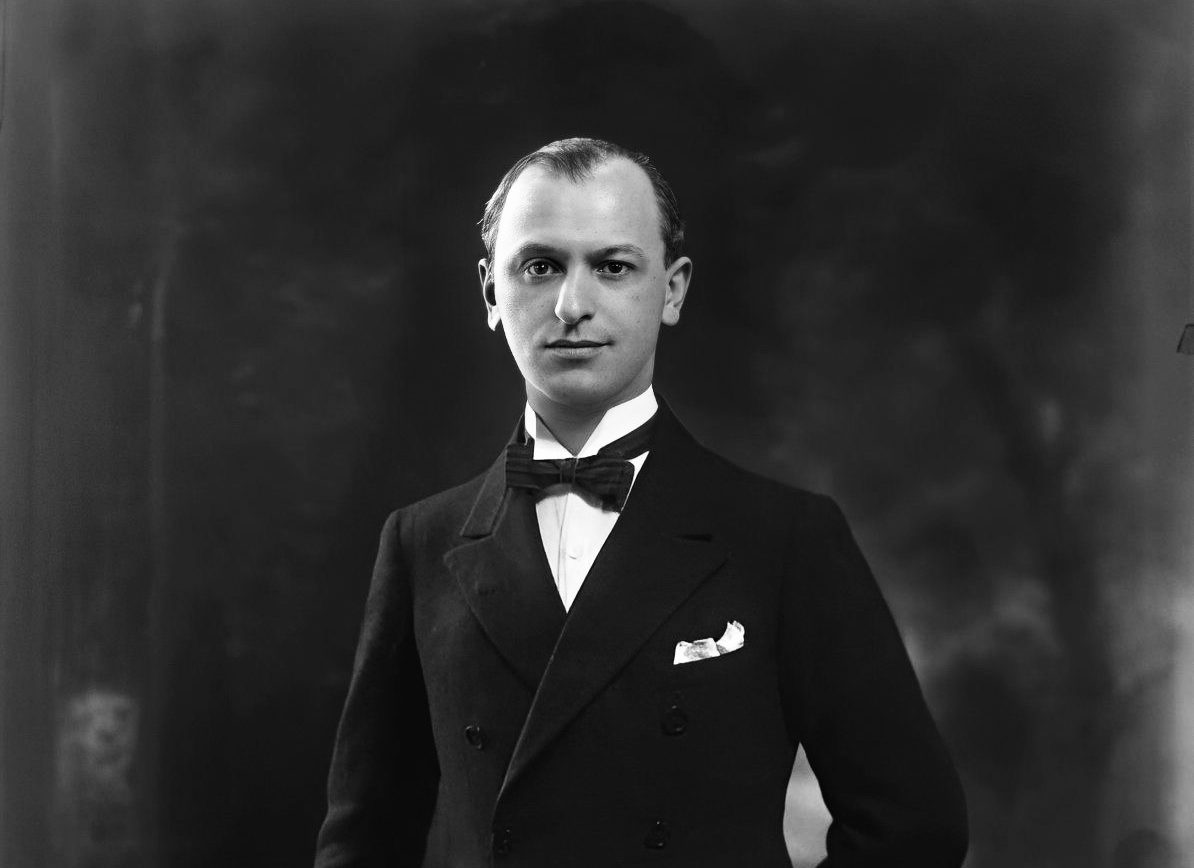 A black and white portrait photograph of Joseph Sunlight